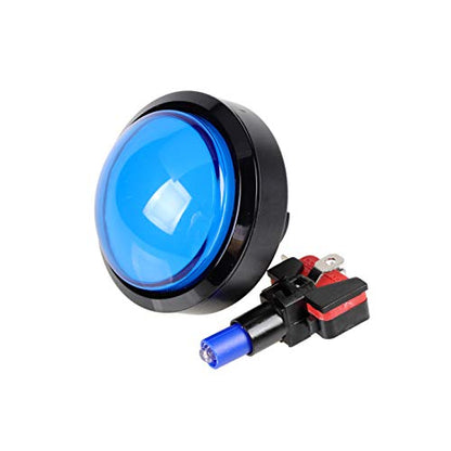EG STARTS 5X New 60mm Dome Shaped LED Illuminated Push Buttons for Arcade Coin Buttons Machine Operated Games DC 12V
