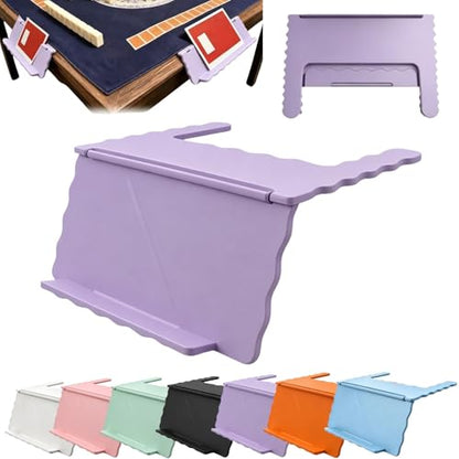 Mahjong Card Holder for Table, Under Mat Slide in Stand Angled Viewing Rack Foldable 3D Printed Space Saving Accessory for American Mahjong Mat (C - 06) - color: C - 06