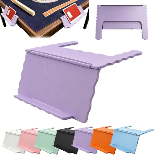 Mahjong Card Holder for Table, Under Mat Slide in Stand Angled Viewing Rack Foldable 3D Printed Space Saving Accessory for American Mahjong Mat (C - 06) - color: C - 06