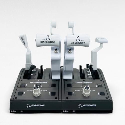 Boeing 737 White Thrust/Throttle Levers For Thrustmaster TCA Boeing Edition Throttle Quadrant