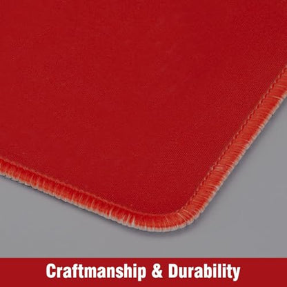Biouai MTG Playmat for TCG Card Playing Game - 2Pcs Stitched Play Mat with Tube for Cards Gameplay, MTG, Yugioh, Magic The Gathering (24 x 14 in, 2 Pack) - color: Blue & Red