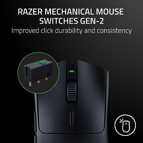 Razer Viper V3 HyperSpeed Wireless PC Gaming Mouse, 82g, Black | 30K DPI Optical Sensor, Up to 280 Hr Battery Life, Mechanical Switches Gen-2, 6 Programmable Buttons, 1 x AA Battery included