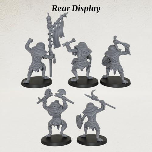 Tabletop Unpainted Miniatures RPG Gift 25mm Scale Werewolf Set AS1032 | 1:64 scale tabletop unpainted miniatures pack; highly detailed fantasy Rpg Figure set for custom hobby painting.