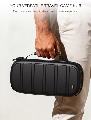 MEQI Carrying Case for Nintendo Switch 2, Hard Shell Travel Case with Large Storage for Storing Console, Joy-Con 2, 10 Game Cards, Cable & Charger
