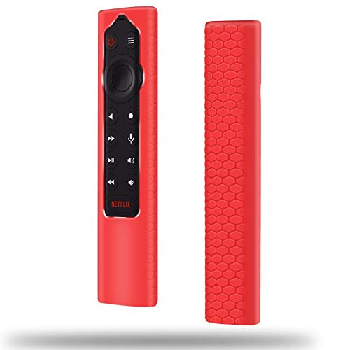 Silicone Protective Case Compatiable for NVIDIA Shield TV Pro/4K HDR Remote Controller,Remote Case Holder Protetcor Skin for NVIDIA Shield Remote,Shockproof Remote Battery Bumper Back Cover-Red - color: Red