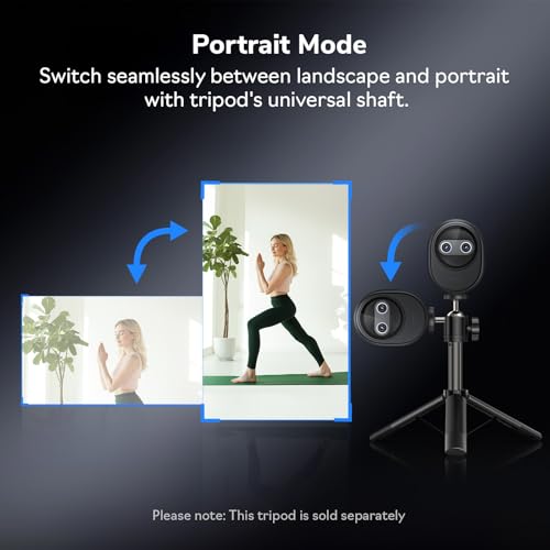 EMEET Piko 4K Webcam for Streaming, World’s 1st Dual-Camera AI-Powered 4K Camera w/AI Autofocus, 3 Mics Array&3 Sound Modes, USB Webcam with Clip, Great for Streaming, Desk Setup - style: Piko w/ 3 Mics 3 Sound Modes