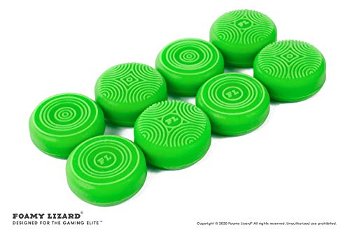 Elite Series 2 Studded Grip Skin for Xbox One Controller - Sweat Free Silicone, Flat Top Anti-Slip Studs + 8 QSX-Elite Thumb Grips (Green) - color: Green