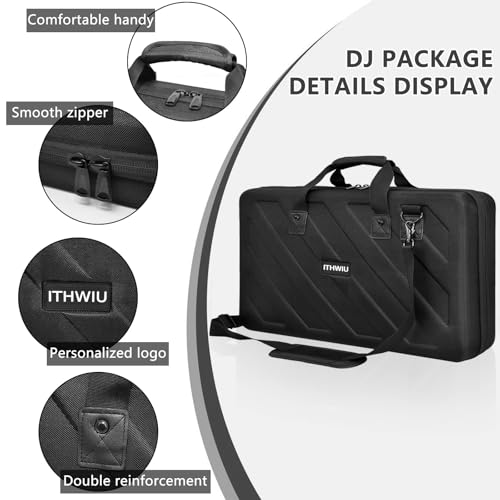 Lightweight Molded Hard Shell EVA Storage Carrying Case, Fits Pioneer DDJ 1000, 1000SRT Controllers Carrying Case