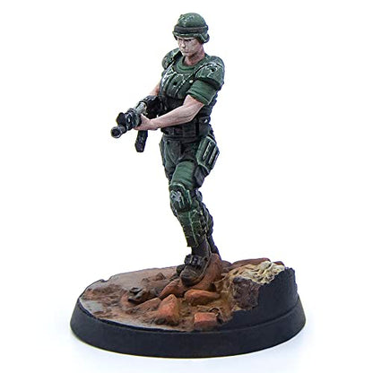 Modiphius Fallout Wasteland Warfare: Survivors: Reilly's Rangers - 5 Miniatures, 32mm Unpainted Resin Figures, Capital Wave RPG - style: Reilly's Rangers