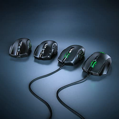 Razer Naga V2 Pro Wireless Gaming Mouse: Interchangeable Side Plate w/ 2, 6, 12 Button Configurations - Focus+ 20K DPI Optical Sensor - Fastest Gaming Mouse Switch - Chroma RGB Lighting (Renewed)