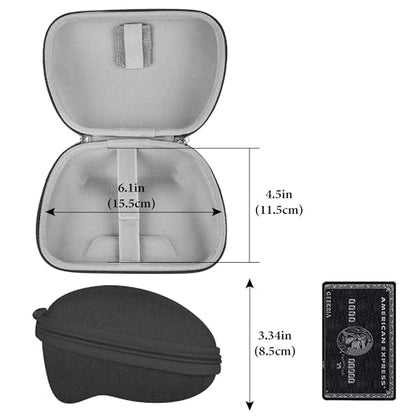 GEEKRIA Controller Travel Case Compatible with Nintendo Switch Pro, Hard Shell Carrying Bag, Protective Storage with Internal Mesh Pocket for Charging Cable (Dark Gray) - color: Dark Gray
