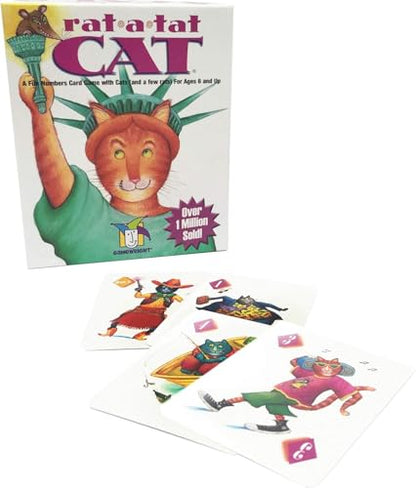 Gamewright Rat‑A‑Tat Cat Card Game – Family Board Games & Kids Games | Memory & Strategy Game for Kids 6+ | Quick Play Card Game for Family Game Night, 2‑6 Players - style: Single