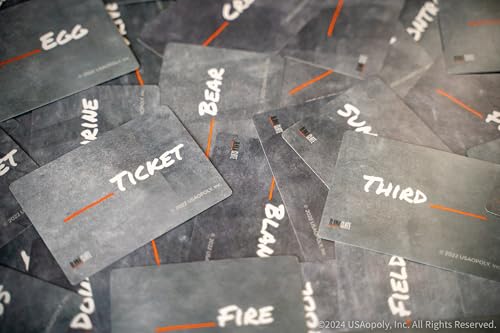 USAOPOLY BLANK SLATE, Where Great Minds Think Alike, Fun Family-Friendly Board Game, Word Association Party Game, Easy to Learn, Fun to Play Family Game Night, 3-8 Players, Ages 8+