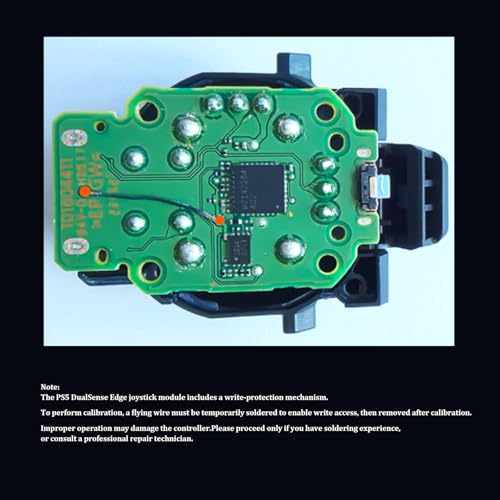 GuliKit 720° Adjustable Tension TMR Magnetic Joystick Replacement Kit, for PS5 DualSense/DualSense Edge Controller, Anti-drift Stick Repair Module with 3 Pairs Thumbstick Caps, Soldering Required - color: NS55-PS5-Black