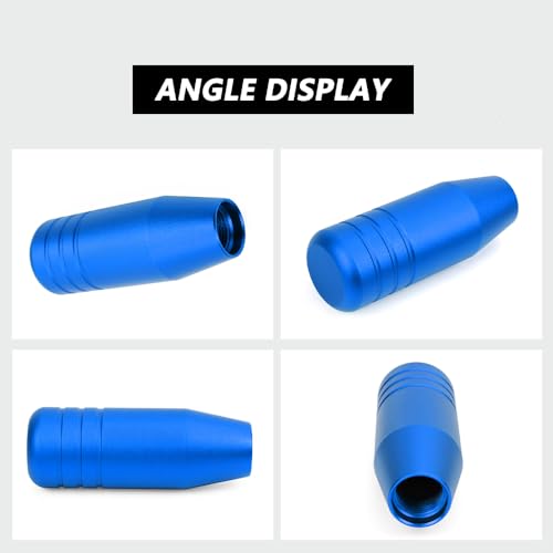 3.5inch Aluminum Alloy Shift Knob, Heavy Duty Car Gear Lever Stick Shifter Handle fit Most Automatic Manual Vehicle Blue - color: Blue, size: 9cm