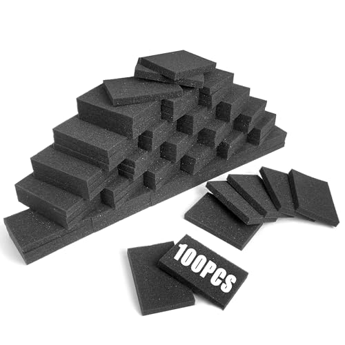 100PCS Foam Card Dividers Anti Extrusion Trading Card Dividers Multifunctional Card Dividers for Storage Boxes Foam Block for Sport Game Idol Card Crafts