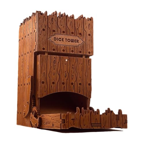 Steampunk Dice Tower DND Dice Roller - Premium Tower Roller - Portable Dice Tower for Tabletop Games - Durable Dice Roll Accessory - Ideal for DND and Board Games