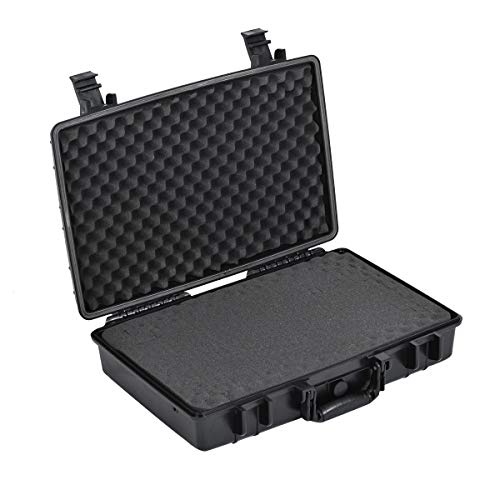 MEIJIA Waterproof Hard Camera Case,Hard Laptop Case,Hard Case with Customizable Fit Foam Included,Fit for Laptops,camera,lens(Black, 19.78"X13.93"X4.68") - size: 19.78"X13.93"X4.68"
