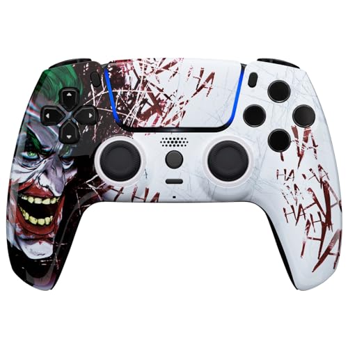 MODDEDZONE M Series Custom controller for PS5 - Wireless, OEM-Quality Custom Designs for Playstation 5 Controller- Diverse & Unique Styles for Enhanced Gaming (Cloun Ha Ha) - color: Cloun Ha Ha
