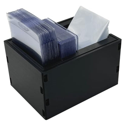 EnderToys Card Caddy (TCG Rip Station) - Toploader Dispenser - Penny Sleeve Holder - color: Card Sleeve Slim Caddy - Black