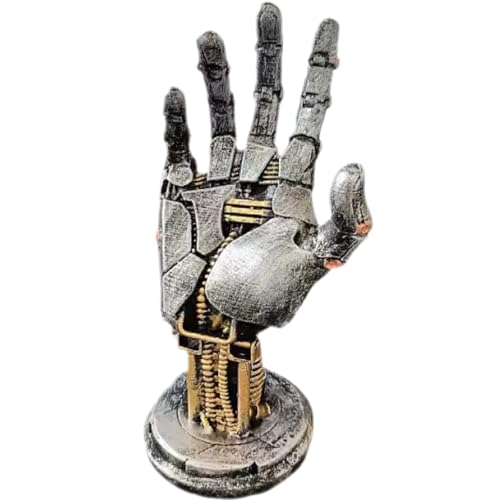 Cyberpenk Silverhand Mechanical Hand, Gaming Controller Holder Stand Punk Style Steampunk Modern Home Decor Gaming Room Decor Resin Art Gift