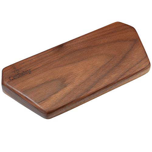 Wooden Keyboard Palm Rest - Walnut Wrist Guard, Solid Wood Mouse Pad - Black Walnut, 6.9in - color: Black Walnut, size: 6.9in