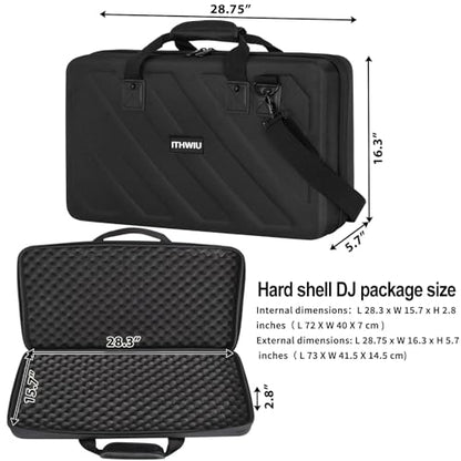 Lightweight Molded Hard Shell EVA Storage Carrying Case, Fits Pioneer DDJ 1000, 1000SRT Controllers Carrying Case