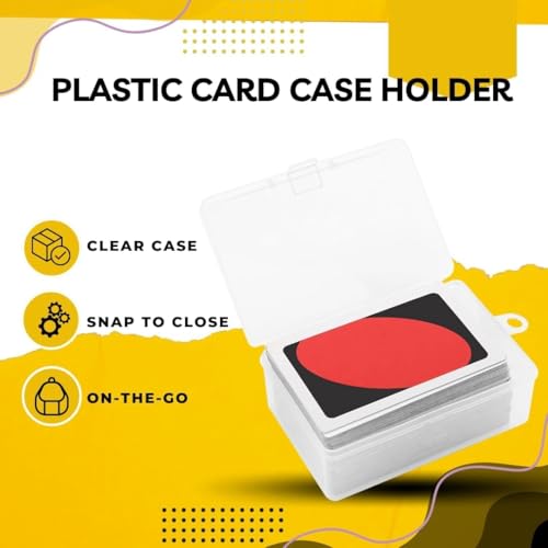 4Pcs Card Case Holder Designed for Classic Card Game, Holds 108 Pcs Card Compatible with Classic Deck, and so on, 3.93x2.6x1.57 Inch Plastic Playing Card Case Box Storage (NO Cards) - color: 4Pcs