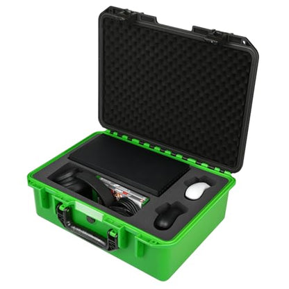 Storage Case for Xbox Series X - Hard Shell Travel Cases with Custom Foam | IP67 Waterproof Series X Carrying Cases, Fits for Xbox Console, Controllers, Headset, Charger and Accessories, Only Case