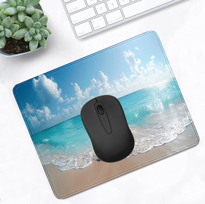 Anti Slip Rubber Beach Gaming Mouse Pad, Stitched Edge Computer Mouse Pad | High Density Smooth Surface, Anti Slip Rubber Bottom Stable And Not Displaced, Exquisite Lock Edge Wear-Resistant And Durable - color: Beach