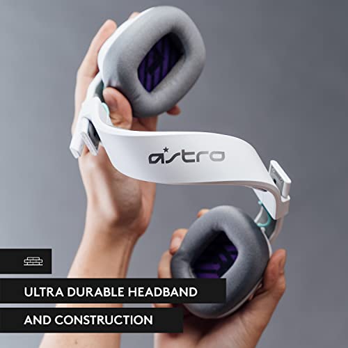 Logitech G Astro A10 Gen 2 Cross-Platform Wired Gaming Headset - White/Xbox | 3.5mm Headphone Jack, 32mm Drivers, Flip-to-Mute Mic, Over-Ear Cup Design - color: White/Xbox Edition