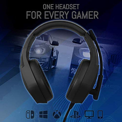 Orzly Gaming Headset for PC and Gaming Consoles PS5, PS4, Xbox Series X | S, Xbox ONE, Nintendo Switch & Google Stadia Stereo Sound with Noise Cancelling mic - Hornet RXH-20 Abyss Edition - color: Black