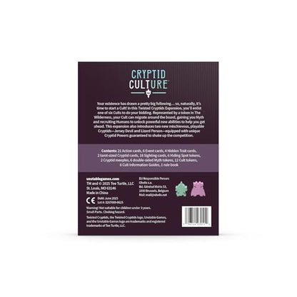 Unstable Games Twisted Cryptids Cryptid Culture Expansion Pack - color: Cryptid Culture Expansion Pack