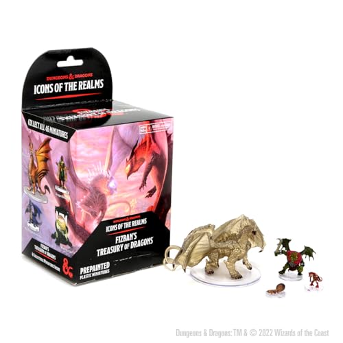 WizKids D&D Icons of the Realms: Fizban's Treasury of Dragons 8 Ct. Booster Brick (Set 22) - style: 8 Count Brick