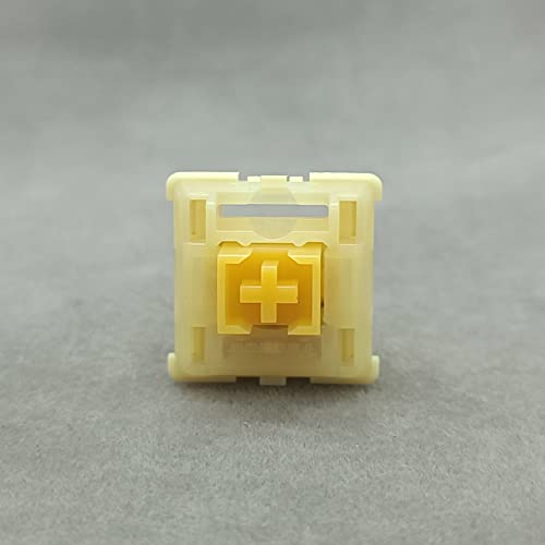 Tecsee Mechanical Keyboard Silent Shaft Switch Lubricated, Silent Tactile Low Profile Yellow Medium Switch for Tablet Notebook Desktop Computer Peripheral Keyboard(70PCS Tactile) - color: Tactile