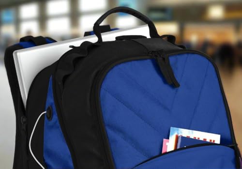 Broad Bay Kansas Jayhawks Backpack | Official University of Kansas Logo, Padded Laptop Computer Section, Premium 600 Denier Nylon Fabric