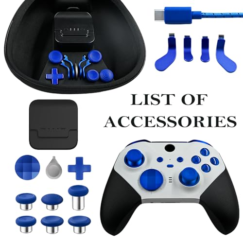 KanKanGou Unofficial Customized Elite Series 2 Controller(Panda Blue),Compatible with Xbox Elite Series 2 Controller, Gamepad Compatible for Xbox One,Xbox Series S/X,Customized Controller With Accessory Bag [video game] - color: Panda Blue
