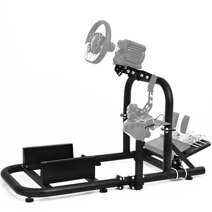 Marada Racing Simulator Cockpit Fit for Logitech G25 G27 G29 G920, for FANTEC CSL DD, for Thrustmaster T500 T3PA TGT, Adjustable Racing Wheel Frame Wheel, Shifters Seat and Pedals Not Include