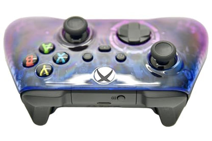 Wireless Custom Controller Compatible with PC, Windows 10+, Series X/S & One (Series X/S Clear Blue & Purple) - color: Series X/S Clear Blue & Purple