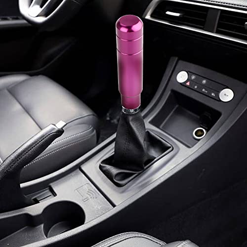 BARTOO Aluminum Weighted Manual Shift knobs, Long Stick Shift Knob Gear Shifter Knobs, Car Accessories Lever Cover Head Universal Shifter Knobs with 3 Threaded Adapters (Purple) - color: Purple
