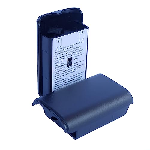2X Black Battery Cover for Microsoft Xbox 360 Wireless Controller