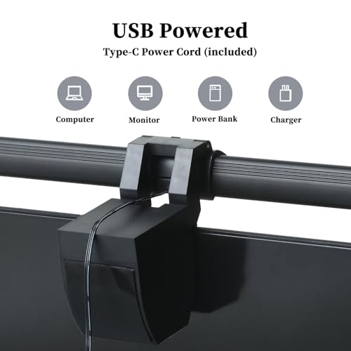 CATPOWER Computer Monitor Light Bar, LED Screen Light | Dimmable, Button Control, For Desk/Office/Home/Game, Eye Caring - size: Standard Monitor Light
