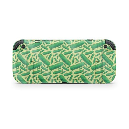Glossy Glitter Gaming Skin Compatible with Nintendo Switch 2 Console Only - Pickles - Premium 3M Vinyl Protective Wrap Decal Cover - Easy to Apply | Crafted in The USA by MightySkins - color: Pickles, size: Switch 2 Console Skin Only, style: Glossy Glitte