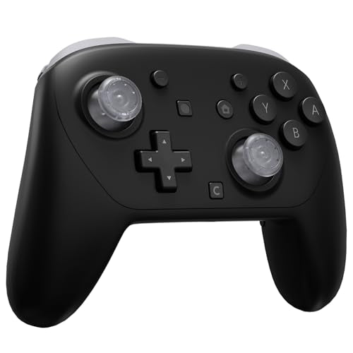 eXtremeRate Replacement 3D Joystick for Nintendo Switch 2 Pro Controller, Left Right Analog Stick Thumbsticks with Screwdriver Tools for Switch 2 Pro Controller, Multi-Colors Options - Clear - color: Clear