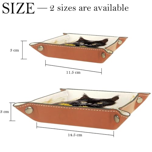 Black Cat Yellow Daisy Dice Tray Dice Rolling Tray Folding Dice Holder for Dice Games, Like RPG, DND and Other Table Games - color: Multi 13