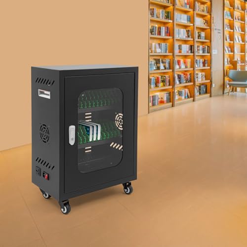Rechargeable Mobile Phone Charging Cabinet,30 Slots Cell Phones Charging Station Portable Cellphone Charging Cart with Combination Lock, for Students and Employees, Tourists (30Slots) - size: 30Slots