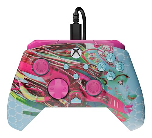 Turtle Beach Rematch Advanced Wired Gaming Controller for Xbox & PC | Xbox Series X|S, Xbox One, PC, 2 Remappable Buttons, Hall-Effect Triggers, Audio Controls, Image Shift Design, Android Dreams - color: Android Dreams