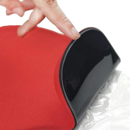 Office Mousepad with Gel Wrist Support - Ergonomic Gaming Desktop Mouse Pad Wrist Rest - Design Gamepad Mat Rubber Base for Laptop Computer -Silicone Non-Slip Special-Textured Surface (06Red) - color: 06Red