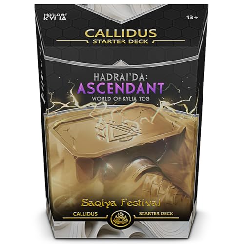 Ascendant TCG | Saqiya Festival - Callidus Starter Deck | Strategic Sci-Fi Fantasy Collectible Card Game | 80-Card Ready-to-Play Deck | Ages 13+