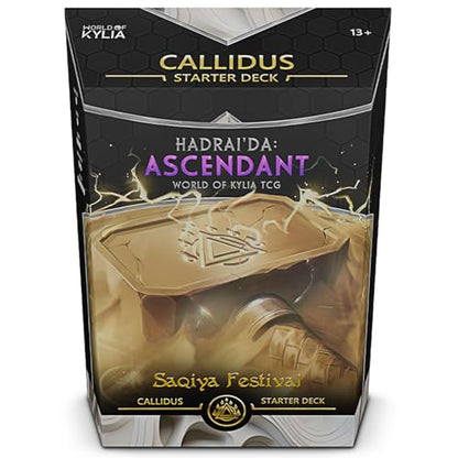 Ascendant TCG | Saqiya Festival - Callidus Starter Deck | Strategic Sci-Fi Fantasy Collectible Card Game | 80-Card Ready-to-Play Deck | Ages 13+